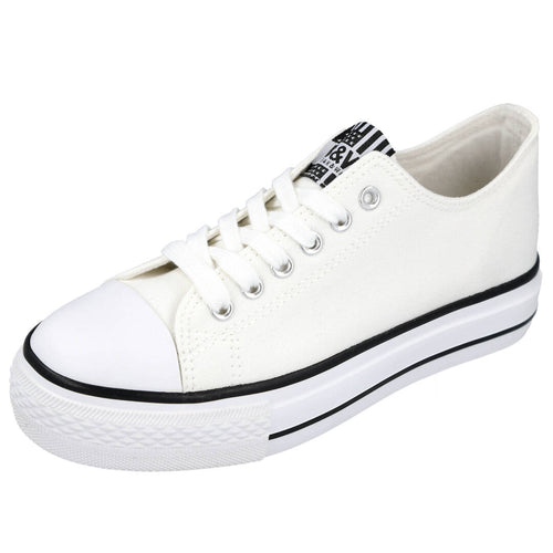 Conguitos MDNV552715 Zapatillas de Lona Blanco para Niña