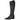 Bota alta negra Bubble Bobble para mujer, vista lateral exterior con tacón y puntera perfilada - © Calzados Modesto®