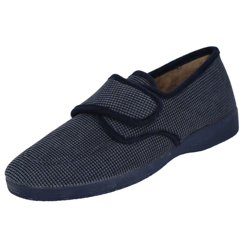L&R SHOES LR819 Zapatillas de Casa Azul Marino para Hombre