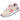 Zapatilla New Balance W515 beige y rosa para mujer con detalles de gamuza y malla - © Calzados Modesto®
