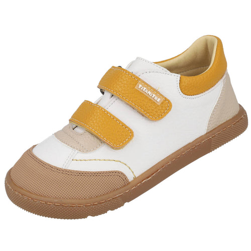 Titanitos Oscar Zapatillas Deportivas Blancas y Mostaza para Niño