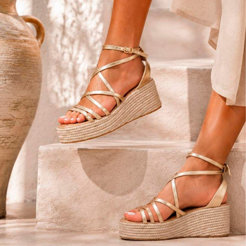 Pink Desert 60160 Oro Sandalias para Mujer