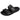 Par de chanclas planas negras Crocs MD206761 para mujer, mostrando su diseño minimalista - © Calzados Modesto®