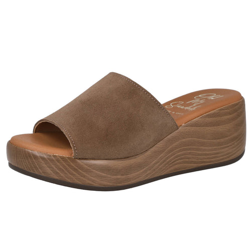 Oh! My Sandals 6037 Cuña Marrón para Mujer