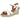 Sandalia cuña piel blanca esparto mujer OH! MY SANDALS © Calzados Modesto®