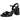 Sandalia charol negra tacón bloque mujer OH! MY SANDALS 5908 © Calzados Modesto®