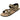 Sandalia bio leopardo pelo natural con velcro y suela corcho CONGUITOS © Calzados Modesto®