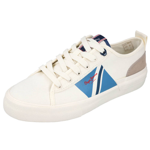 Pepe Jeans MDPMS30903 Zapatillas de Lona Blancas para Hombre