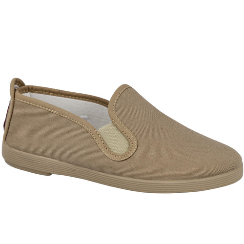 Bubble Bobble 500 Zapatillas de Lona Beige Mujer