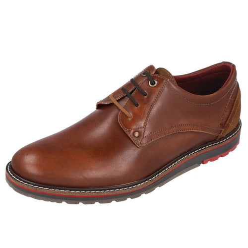 L&R SHOES 3312 Zapatos de Cordones Marrones para Hombre