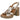 Sandalia tacón bloque plataforma piel oro cava mujer OH! MY SANDALS 5938 © Calzados Modesto®
