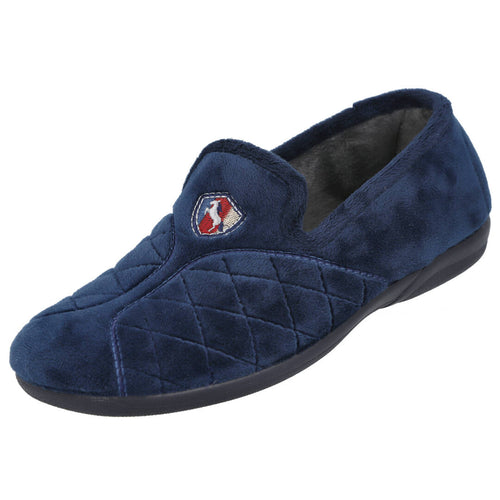 DeValverde MD3510 Zapatillas de Casa Azules para Hombre