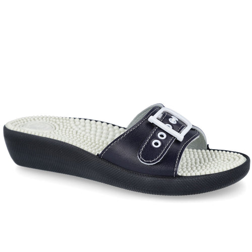 L&R SHOES MD03-C1 Chanclas de Pala Azul Marino para Mujer
