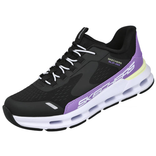 Skechers MD303654L Zapatillas Deportivas Negras y Moradas para Mujer