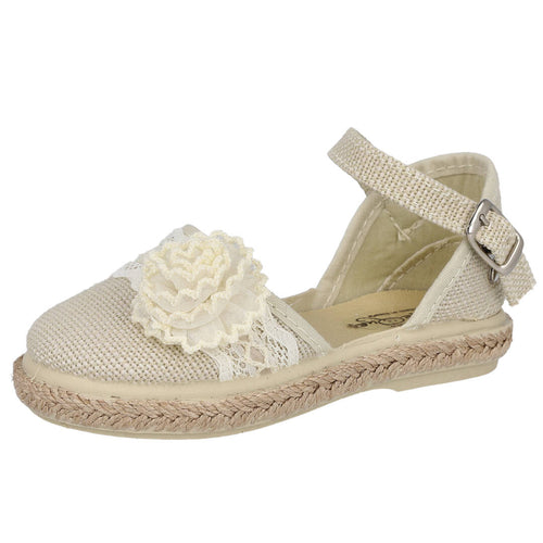 L&R Shoes MDVUL1005-LC-9 Sandalias planas Hielo Niña