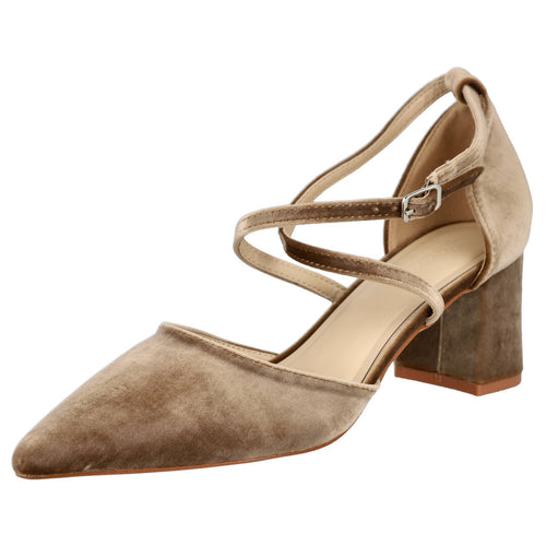 Pink Desert HH-3A042 Sandalias Tacón Mujer Taupe