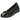 Pink Desert EF267 zapato plano negro mujer, vista frontal con detalle hebilla dorada - © Calzados Modesto®