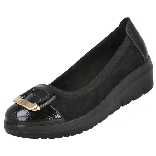 Pink Desert EF267 Zapato Plano Negro para Mujer