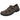 Sandalia marrón L&R SHOES hombre vista frontal, diseño abierto y cierre textil adherente - © Calzados Modesto®