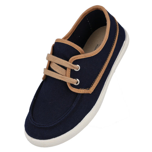 Batilas 418/001E Zapatillas de Lona Azul para Niño