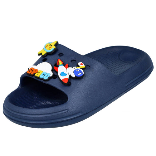 L&R SHOES SB9239 Chanclas de Pala Azul Marino para Niño