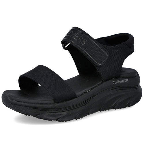 Skechers MD119226 Sandalias planas Negro Mujer
