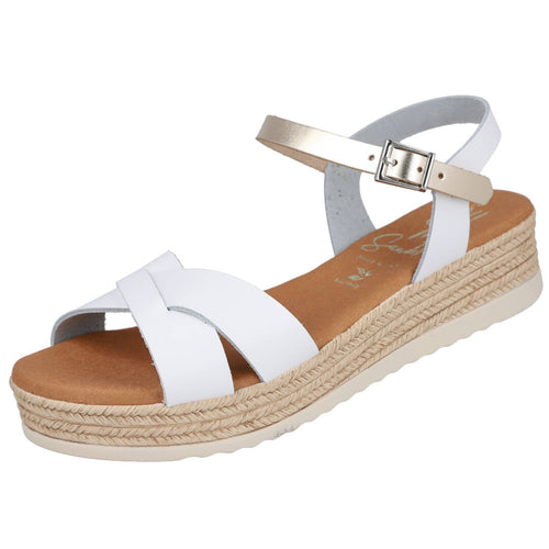 Oh! My Sandals 5693 Sandalias Planas Blancas para Mujer
