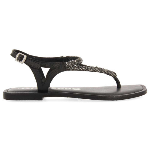 Gioseppo MD71767-USTICA Sandalias Planas Negro Mujer