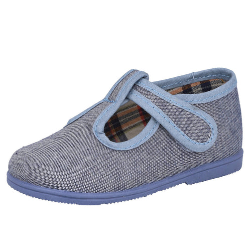 Vul-Ladi MD7505 Zapatillas de Lona Azules para Niño