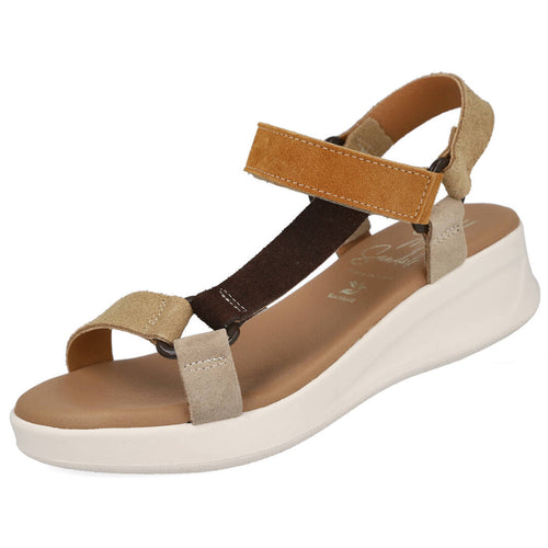 Oh! My Sandals 5653 Camel Sandalias planas Mujer