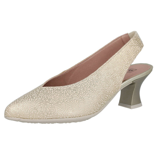 Pitillos MD11180 Oro Salón slingback para Mujer