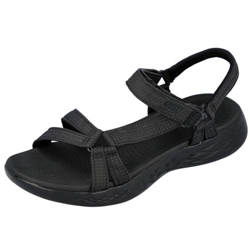 Skechers MD15316 Sandalias planas Negro Mujer