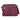Bolso burdeos de mujer Pink Desert con patrón acolchado y cremalleras frontales - © Calzados Modesto®