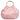 Bolso de mano rosa satinado con asa metálica dorada de PINK DESERT - © Calzados Modesto®