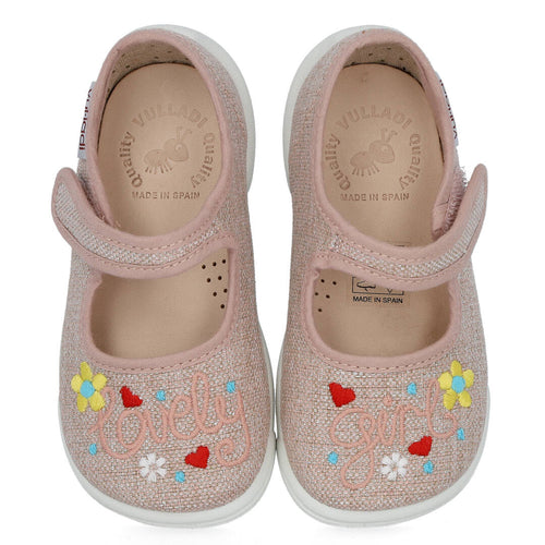 Vul-Ladi MD9776 Zapatillas de Lona Rosa para Niña