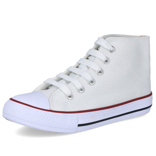 Bubble Bobble MDH-30-1 Zapatillas de Lona Blancas para Niña
