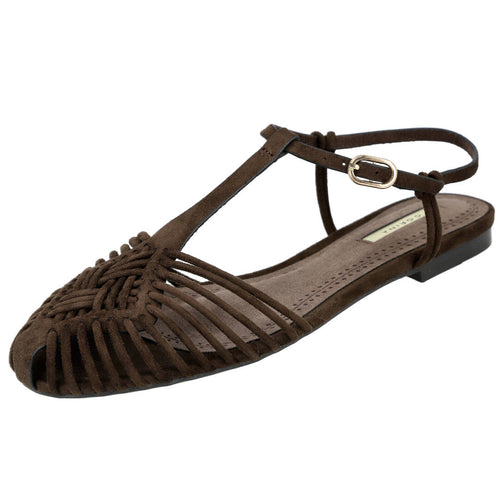 Corina M6396 Sandalias Planas Marrones para Mujer