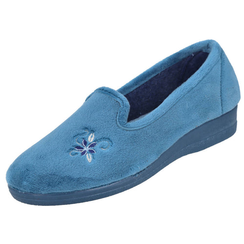 Bubble Bobble MD523 Zapatillas de Casa Azul Marino para Mujer