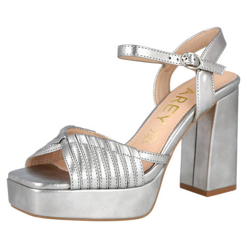 Azarey 494K912 Sandalias de Tacón Plata para Mujer