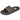 Chancla gris L&R SHOES SB8167 hombre vista frontal con detalles naranjas - © Calzados Modesto®