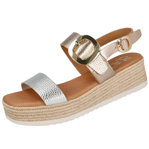 Oh! My Sandals 6024 Cava Sandalia Plataforma Mujer