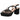 Sandalia negra plataforma tacón bloque tiras cruzadas mujer BL2622-2 © Calzados Modesto®