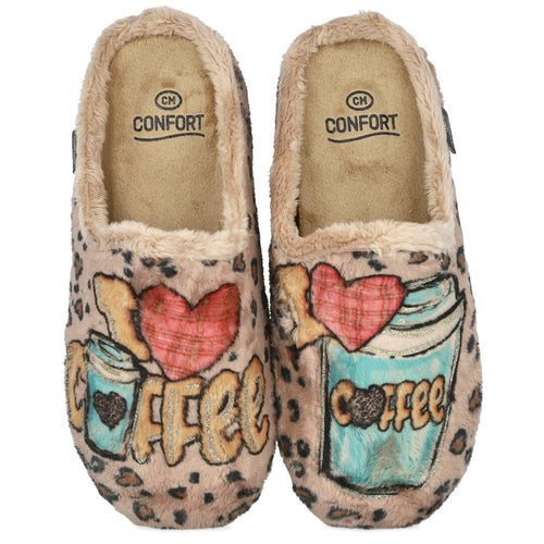 Calzaramur MD50314 Zapatillas de Casa Beige para Mujer