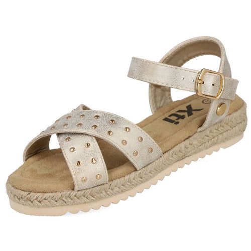 Xti MD153091 Sandalias Planas Oro para Niña