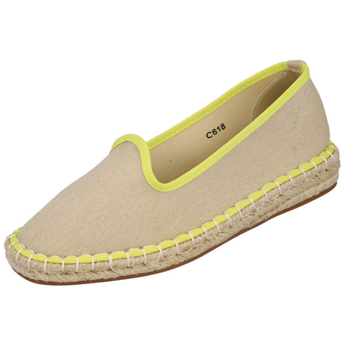 L&R SHOES MDC618 Alpargatas Beige para Mujer