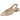 Zapato destalonado beige piel trenzada tacón bloque © Calzados Modesto®