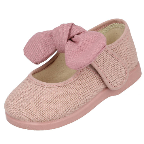 Bubble Bobble MD955-LINO Zapatillas de Lona Rosas para Niña