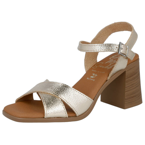 Oh! My Sandals 5908 Sandalias de Tacón Champagne para Mujer