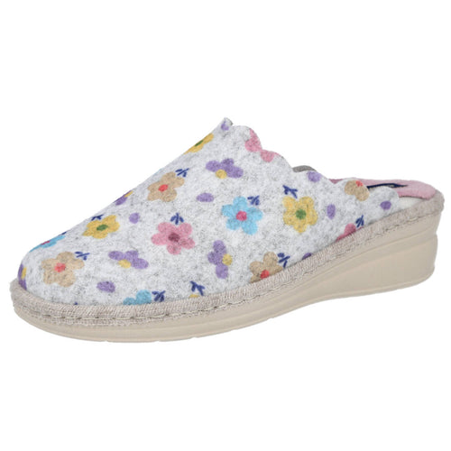 Pinturines MDC-351-A Zapatillas de Casa Grises para Mujer