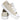 Zapatillas doradas Conguitos con purpurina para niña y cordones blancos - © Calzados Modesto®